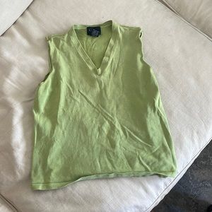 Vintage green cutoff tank